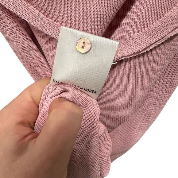 New Aya Muse Edo Halterneck Draped Maxi Dress XXS Light Pink - Picture 10 of 10